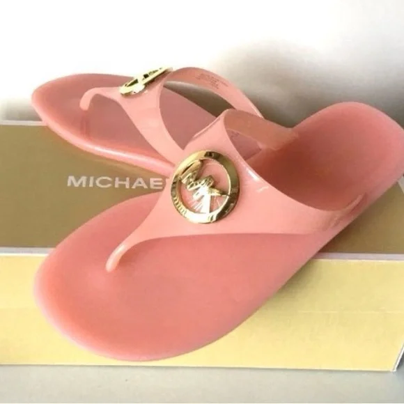 Michael Kors sandals jelly thongs new sandals pink jelly sandals - Picture 2 of 4